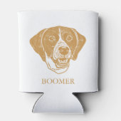 Rafraîchisseur Pour Canette Pointeur Chien Personnalisé Dessin À La Main (Dos)