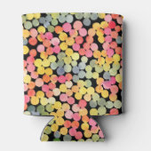 Rafraîchisseur Pour Canette Points d'aquarelle colorés Abstraits (Dos)