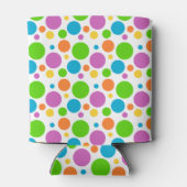 Rafraîchisseur Pour Canette Points lumineux colorés Motif Rose Personnalisé (Dos)