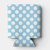 Rafraîchisseur Pour Canette Pois Bleus, Motif Pointe Polka, Points, Pointe (Dos)