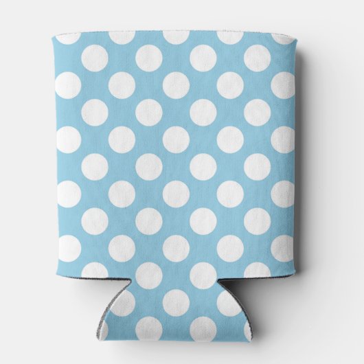 Rafraîchisseur Pour Canette Pois Bleus, Motif Pointe Polka, Points, Pointe (Dos)