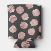 Rafraîchisseur Pour Canette Pois de papier or Rose Abstrait moderne (Dos)