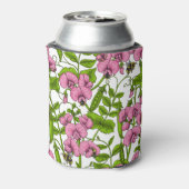 Rafraîchisseur Pour Canette Pois doux et bourdons, rose, vert et blanc (Can Dos)