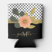 Rafraîchisseur Pour Canette Pois et floral (Devant)