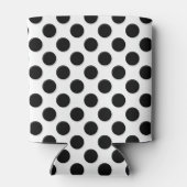 Rafraîchisseur Pour Canette Pois, Motif Polka Dot, noir et blanc (Dos)