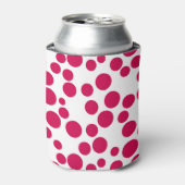 Rafraîchisseur Pour Canette pois rouges sur un arrière - plan blanc (Can devant)