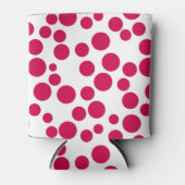 Rafraîchisseur Pour Canette pois rouges sur un arrière - plan blanc (Devant)