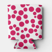 Rafraîchisseur Pour Canette pois rouges sur un arrière - plan blanc (Dos)