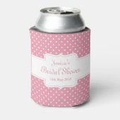 Rafraîchisseur Pour Canette Pois sur rose - Fête des mariées (Can Dos)