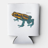 Rafraîchisseur Pour Canette Poison dart frog cartoon illustration (Devant)