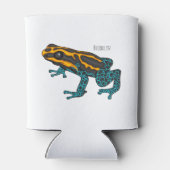 Rafraîchisseur Pour Canette Poison dart frog cartoon illustration (Dos)
