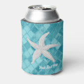 Rafraîchisseur Pour Canette Poisson blanc Aqua Verre de mer Votre texte (Can Dos)
