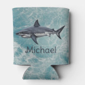 Rafraîchisseur Pour Canette Poisson bleu vert de l'océan (Dos)