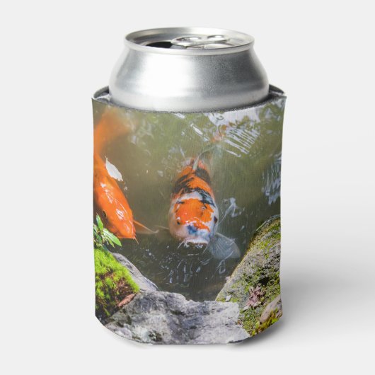 Rafraîchisseur Pour Canette Poisson Koi dans un étang (Can devant)