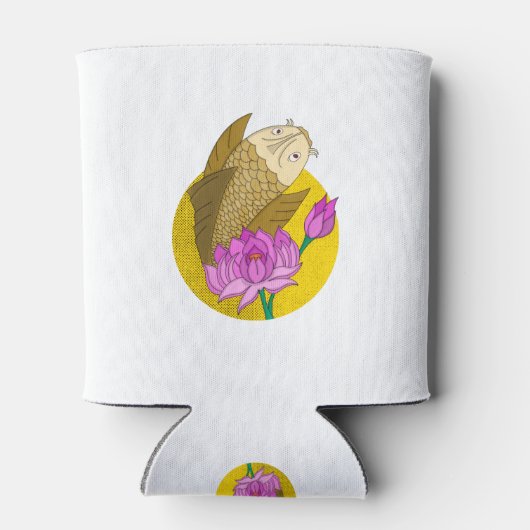 Rafraîchisseur Pour Canette Poisson Koi Fleur (Dos)