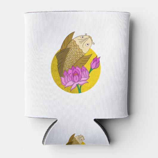 Rafraîchisseur Pour Canette Poisson Koi Fleur (Devant)