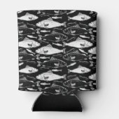Rafraîchisseur Pour Canette Poisson Motif Fisher Cadeau noir (Dos)
