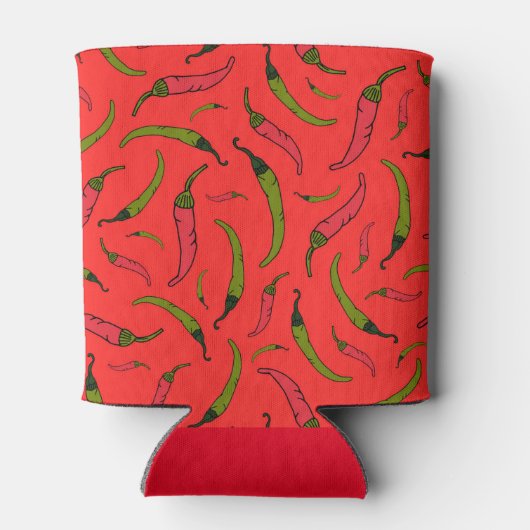 Rafraîchisseur Pour Canette Poivron rouge et vert tendance pour impression Mon (Dos)