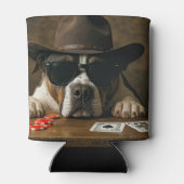 Rafraîchisseur Pour Canette Poker Black Jack Western Pitbull Cute (Dos)