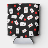 Rafraîchisseur Pour Canette Poker Carte de jeu à thème et Motif de diamant rou (Devant)