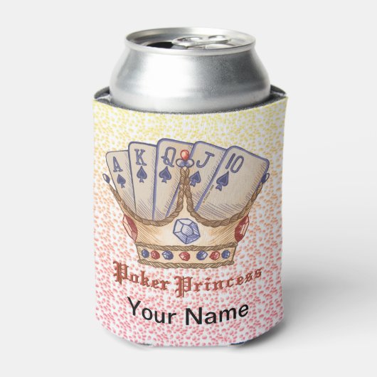 Rafraîchisseur Pour Canette Poker Princess Can Cooler (Can devant)