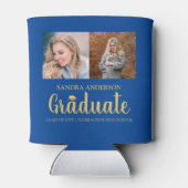 Rafraîchisseur Pour Canette Police Or moderne | Collage de photos (Dos)