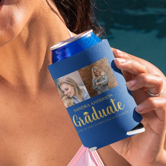 Rafraîchisseur Pour Canette Police Or moderne | Collage de photos