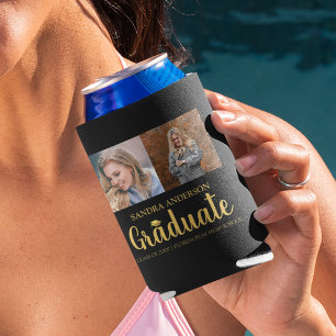 Rafraîchisseur Pour Canette Police Or moderne   Collage de photos