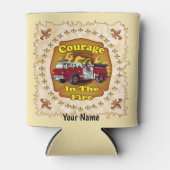 Rafraîchisseur Pour Canette Pompier de Courage Pompier peut refroidir (Devant)