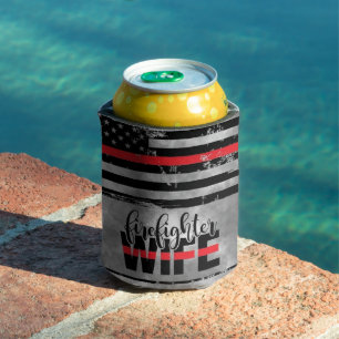 Rafraîchisseur Pour Canette Pompier Femme Americana Peut Cooler