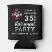 Rafraîchisseur Pour Canette Pompier retraite Maltais Croix personnalisée (Dos)