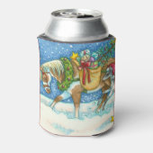 RAFRAÎCHISSEUR  POUR CANETTE PONIES CHINCOTÉAGES, NOËL BLANC PEUT COOLER (Can Dos)