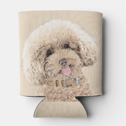 Rafraîchisseur Pour Canette Poodle Miniature Toy Apricot Crème Chien Brown Art (Dos)