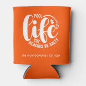 Rafraîchisseur Pour Canette Pool Life Orange (Devant)