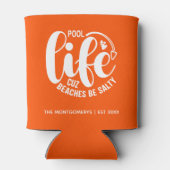 Rafraîchisseur Pour Canette Pool Life Orange (Dos)