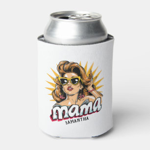 Rafraîchisseur Pour Canette Pop Mama Retro Personnalisé Art 1