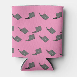 Rafraîchisseur Pour Canette Portable gris avec logo d'oiseau