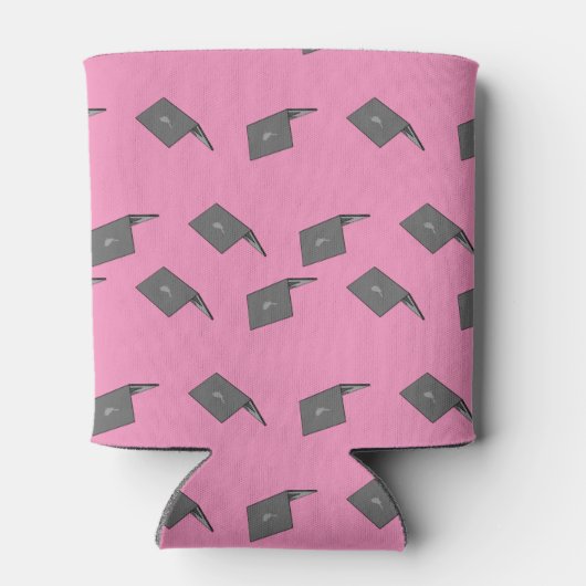 Rafraîchisseur Pour Canette Portable gris avec logo d'oiseau (Dos)