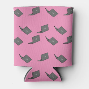 Rafraîchisseur Pour Canette Portable gris avec logo d'oiseau