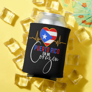 Rafraîchisseur Pour Canette Porto Rico en mi Corazon Puerto Rican Pride