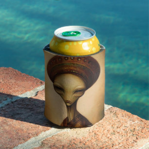 Rafraîchisseur Pour Canette Portrait Alien antique