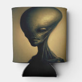 Rafraîchisseur Pour Canette Portrait Alien tiré à la main (Dos)