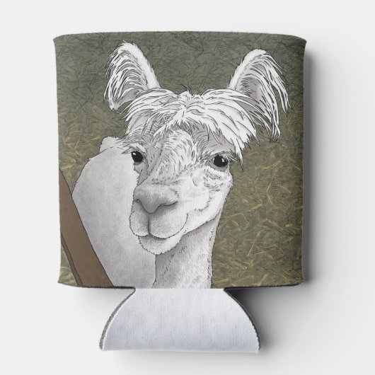 Rafraîchisseur Pour Canette Portrait Alpaca 2 (Dos)