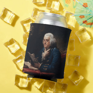 Rafraîchisseur Pour Canette Portrait de pouce, Benjamin Franklin Père fondateu