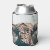 Rafraîchisseur Pour Canette Portrait de vache Highland (Can devant)