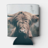 Rafraîchisseur Pour Canette Portrait de vache Highland (Dos)