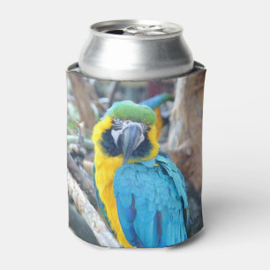 Rafraîchisseur Pour Canette Portrait d'oiseaux perroquets