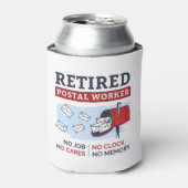 Rafraîchisseur Pour Canette Postal Worker Retraite Mailman Retraité Funny Gag (Can devant)