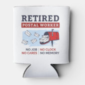 Rafraîchisseur Pour Canette Postal Worker Retraite Mailman Retraité Funny Gag (Devant)