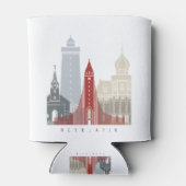 Rafraîchisseur Pour Canette Poster de la silhouette Reykjavik V2 (Dos)